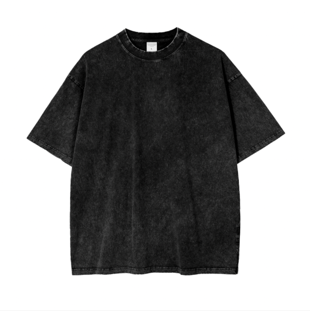 【KOOLOSET】Soundgarden Black Washing Tee Tsula's Fire Acid Wash Oversize Tee — LALA ABADDON